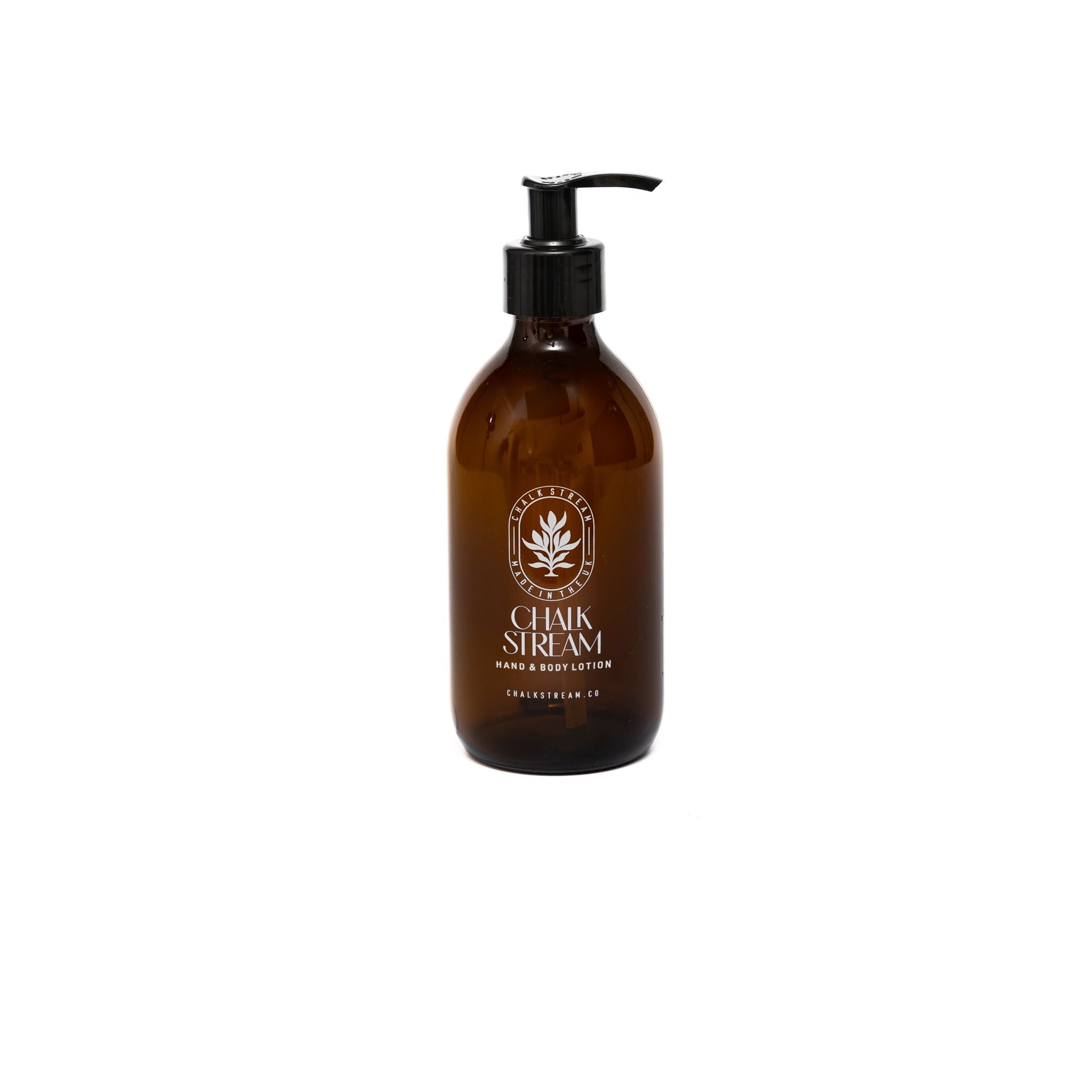 Empty Chalk stream Body Lotion Bottle