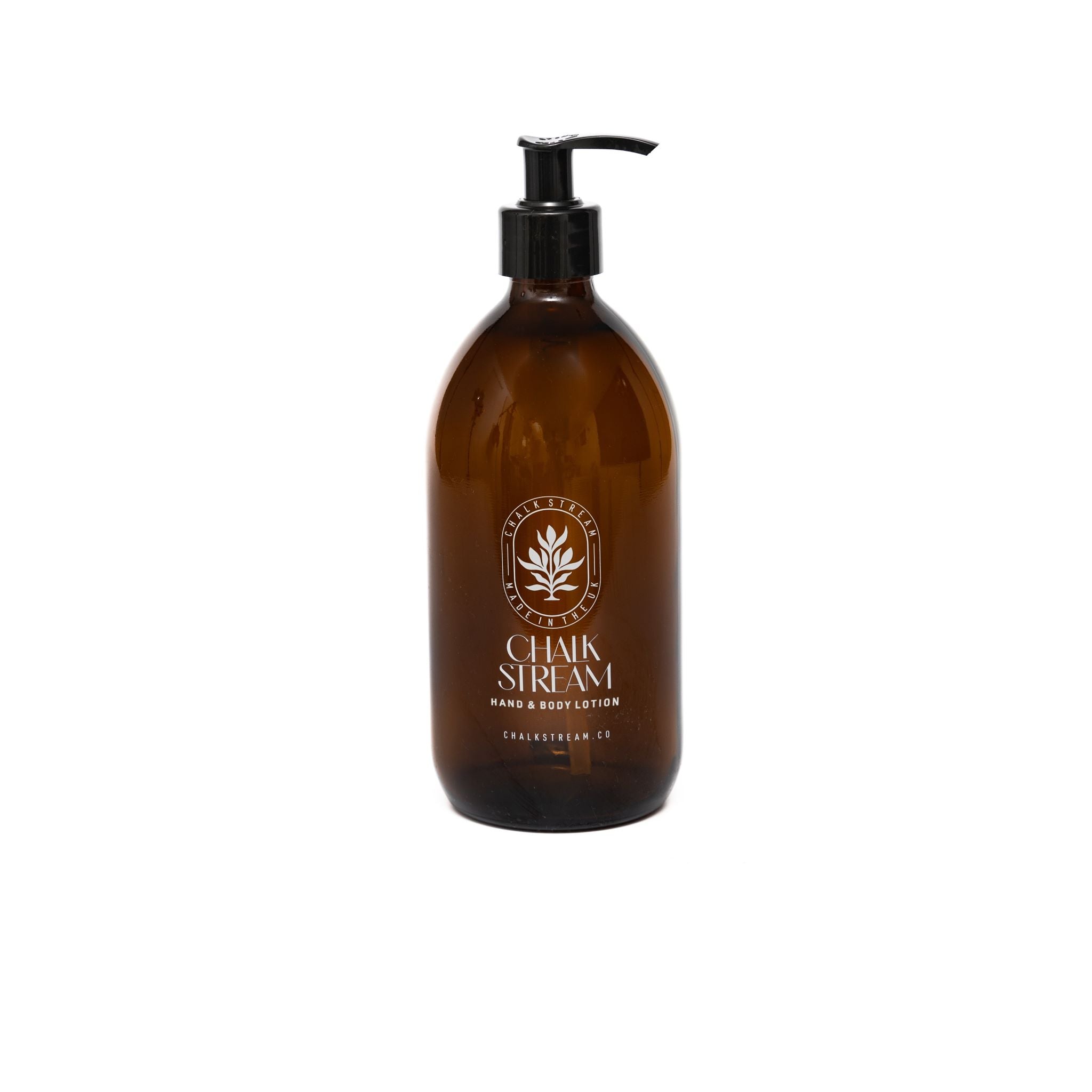 Empty Chalk stream Body Lotion Bottle